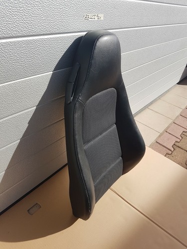 BMW Z3 Roadster Facelift Bei Fahrer Sitz Oberteil Leder Lehne schwarz RECHTS  – Bild 3