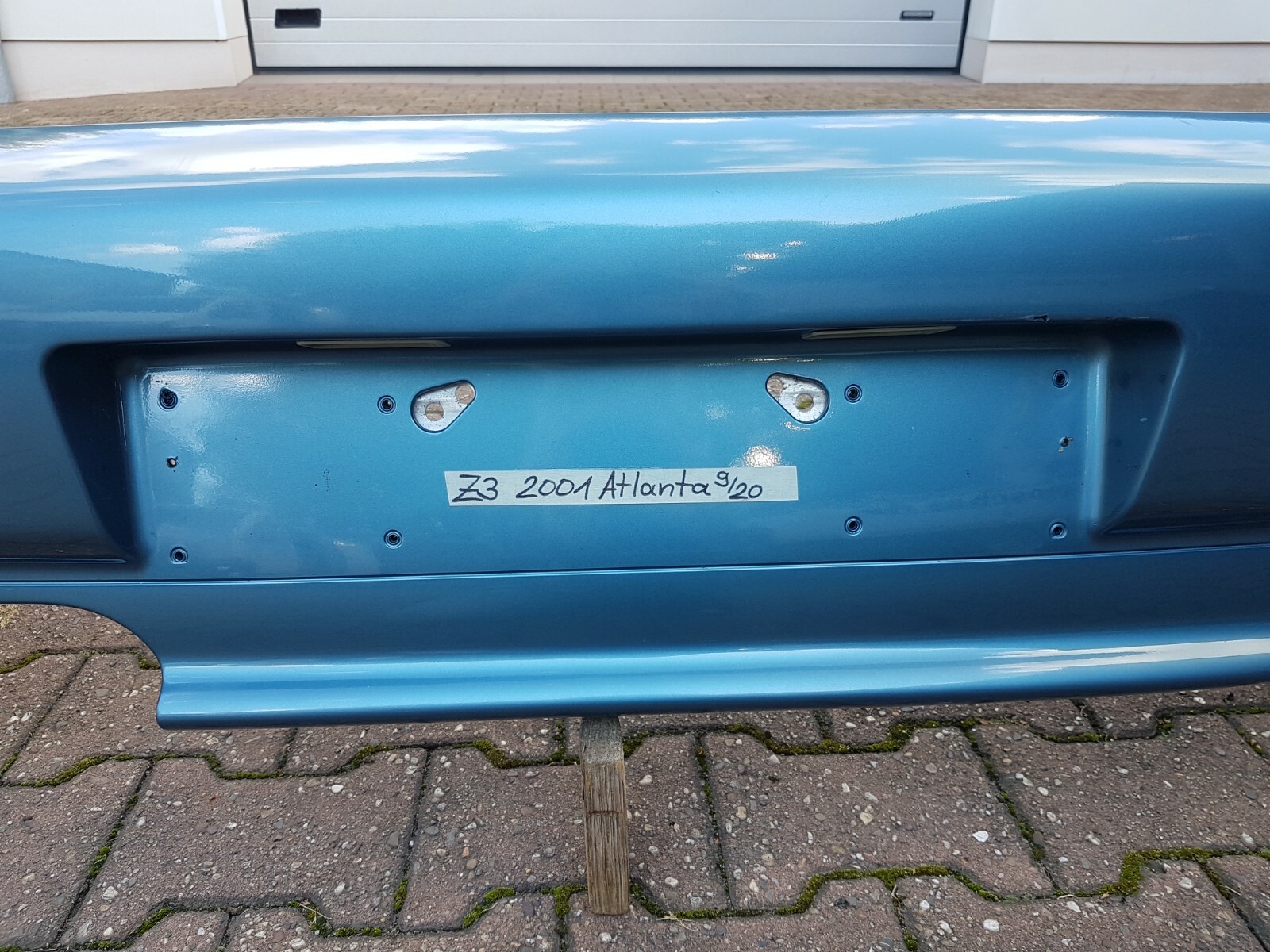 BMW Z3 Roadster Heckschürze Verkleidung Stoßstange HINTEN Atlanta blau ABHOLUNG  – Bild 7