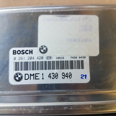 BMW Z3 Motorsteuergerät 1430940 EWS Modul 6912145 + Zünd Schloss Schlüssel Chip – Bild 3