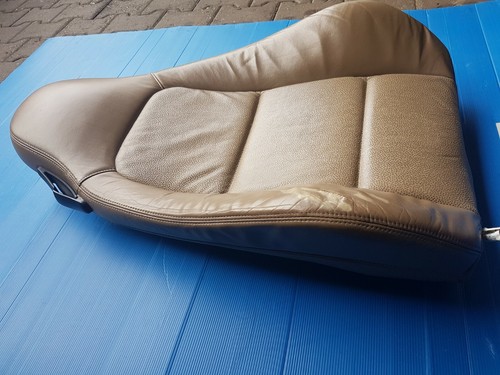 BMW Z3 Beifahrer Sitz Oberteil Leder beige Rückenlehne RECHTS Sitzheizung  – Bild 3