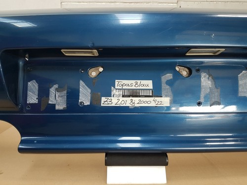 BMW Z3 Facelift Breites Heck Stoßstange Stoßfänger HINTEN Heckschürze Topas blau – Bild 4