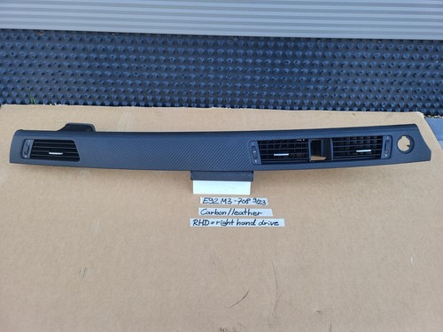 BMW E92 E93 M3 Leather Carbon Dashbord Interior Trim 8036708 RHD ABHOLUNG  – Bild 1