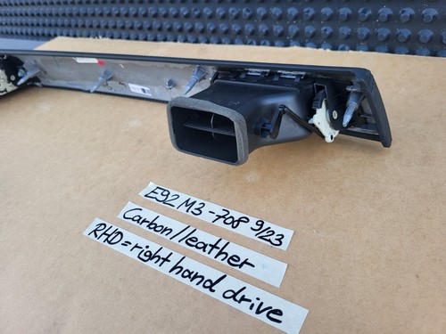 BMW E92 E93 M3 Leather Carbon Dashbord Interior Trim 8036708 RHD ABHOLUNG  – Bild 7