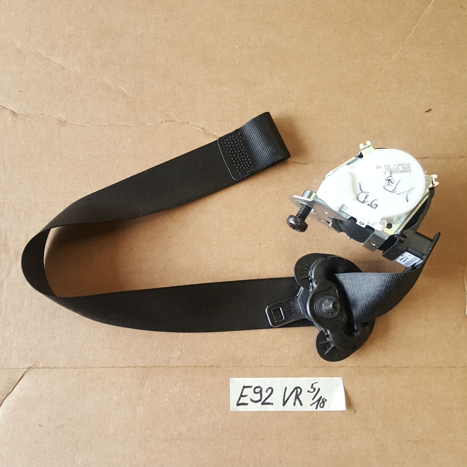 BMW E92 Sicherheitsgurt VORNE RECHTS  Obergurt  Gurtstraffer – Bild 1