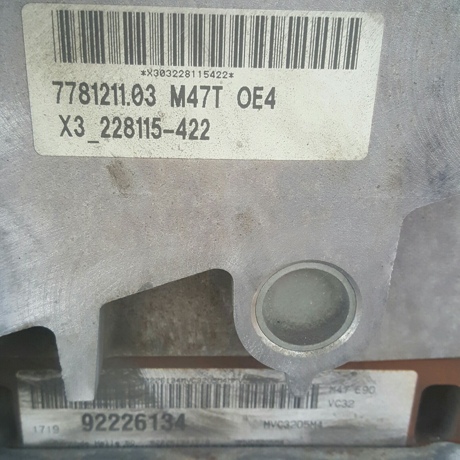 BMW E90 E91 E92 E87 MotorSteuergerät 163 PS  320 Diesel 7800821 M47  EWS Modul – Bild 3