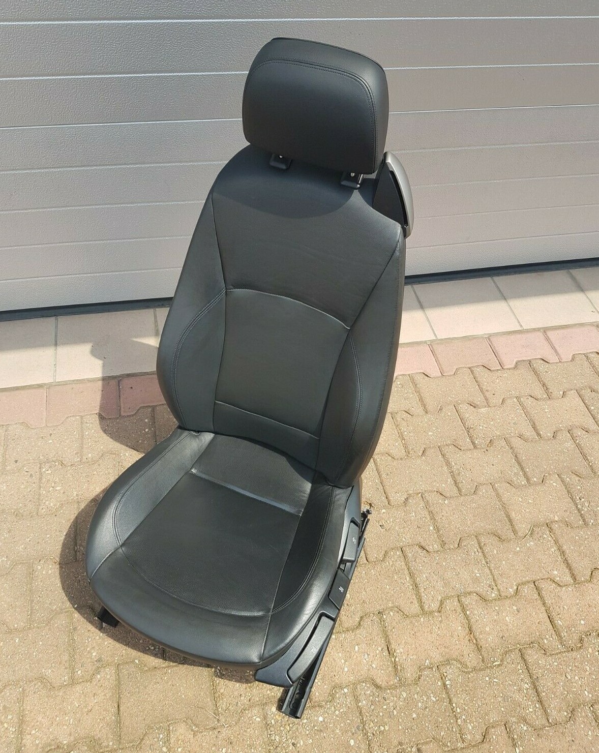 BMW Z4 E85 Fahrer Sitz Leder schwarz  VORNE LINKS  black leather seat ABHOLUNG – Bild 2