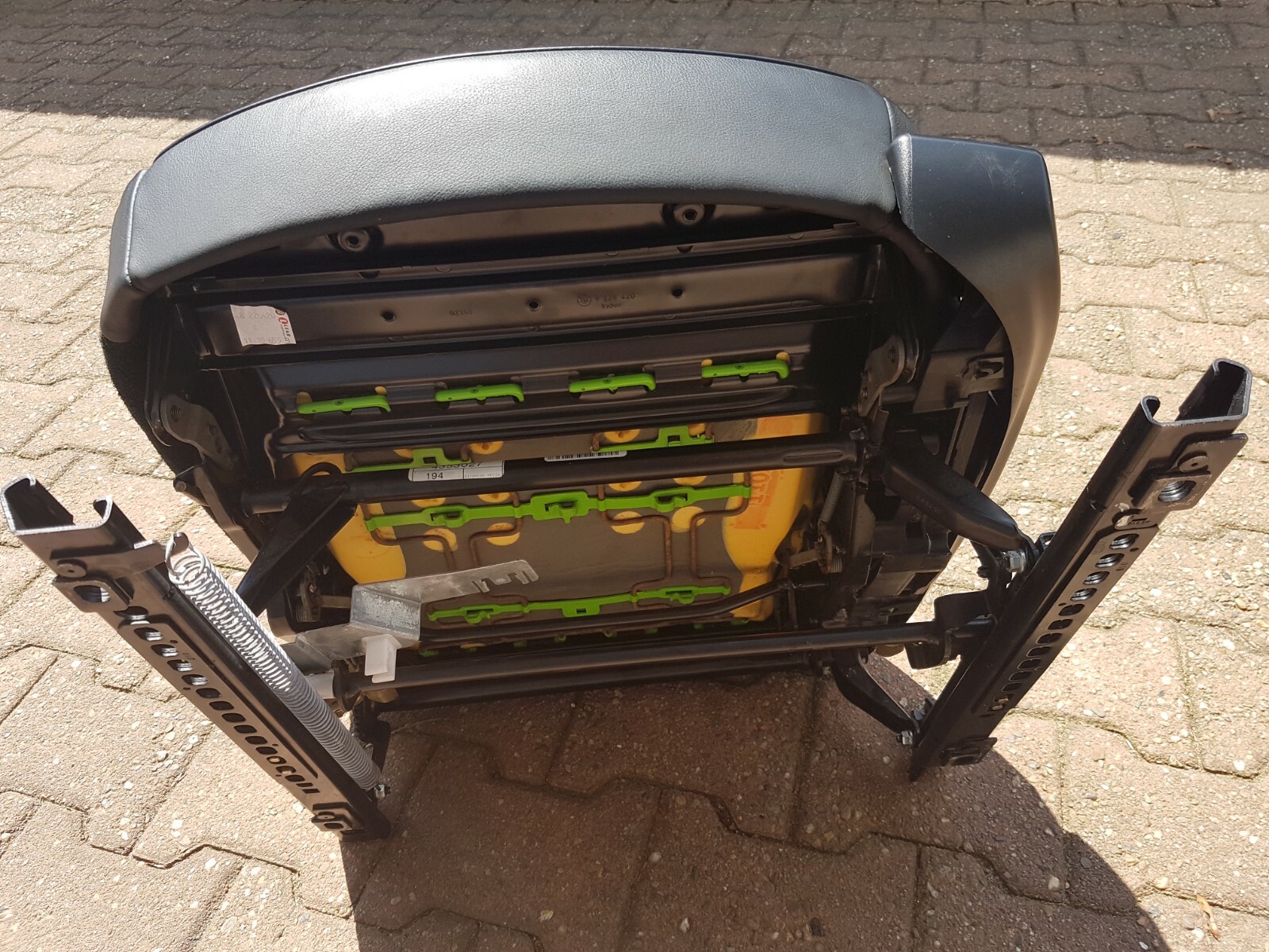 BMW Z4 E85 Fahrer Sitz Leder schwarz  VORNE LINKS  black leather seat ABHOLUNG – Bild 9