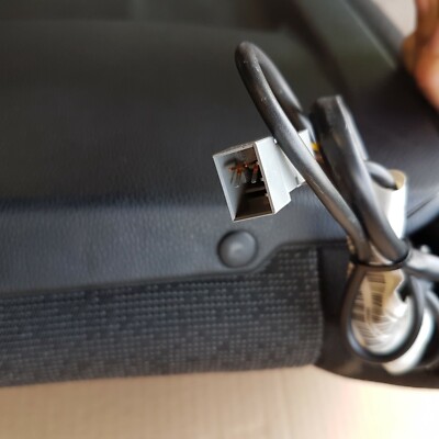 BMW E90 / E91 Beifahrer Stoff Sitz RECHTS Rückenlehne Oberteil Fluid anthrazit  – Bild 5