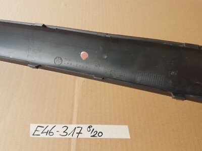 BMW E46 Limousine Leiste Blende Stossleiste Stossfänger hinten Mitte 8195317  – Bild 3