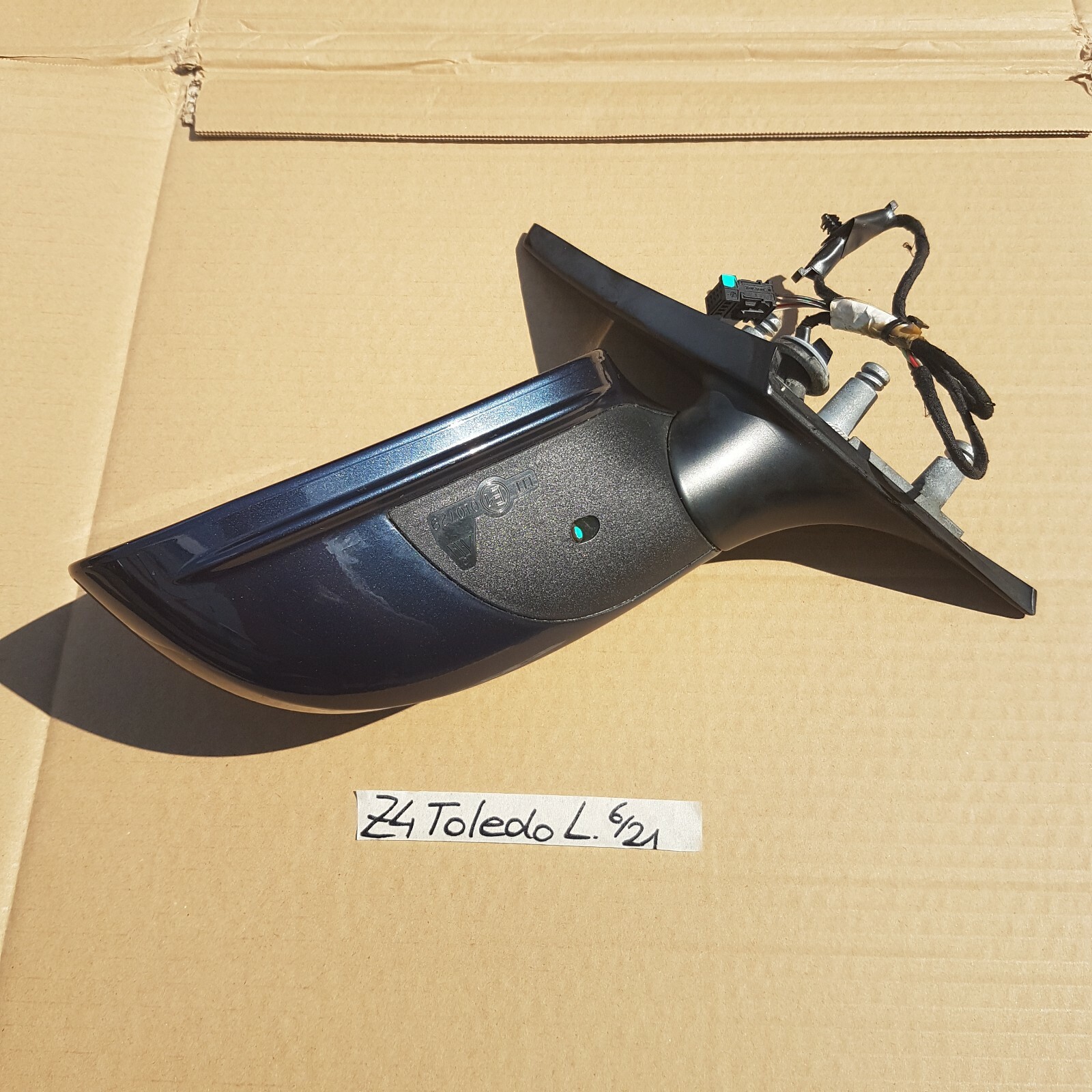 BMW  Z4 E85 E86 Seiten Außen Spiegel rechts ODER links Toledo blau Code 482 – Bild 2