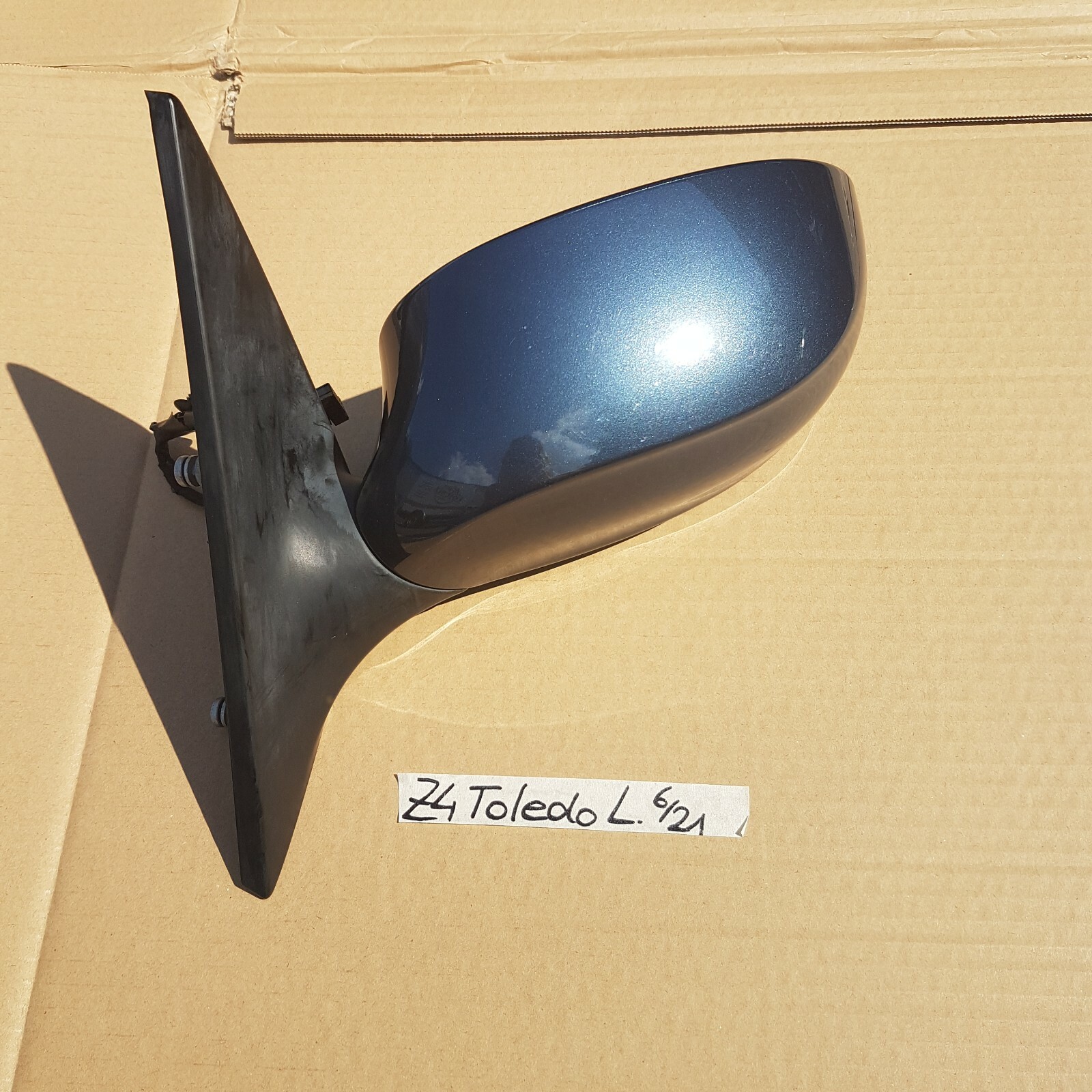 BMW  Z4 E85 E86 Seiten Außen Spiegel rechts ODER links Toledo blau Code 482 – Bild 4