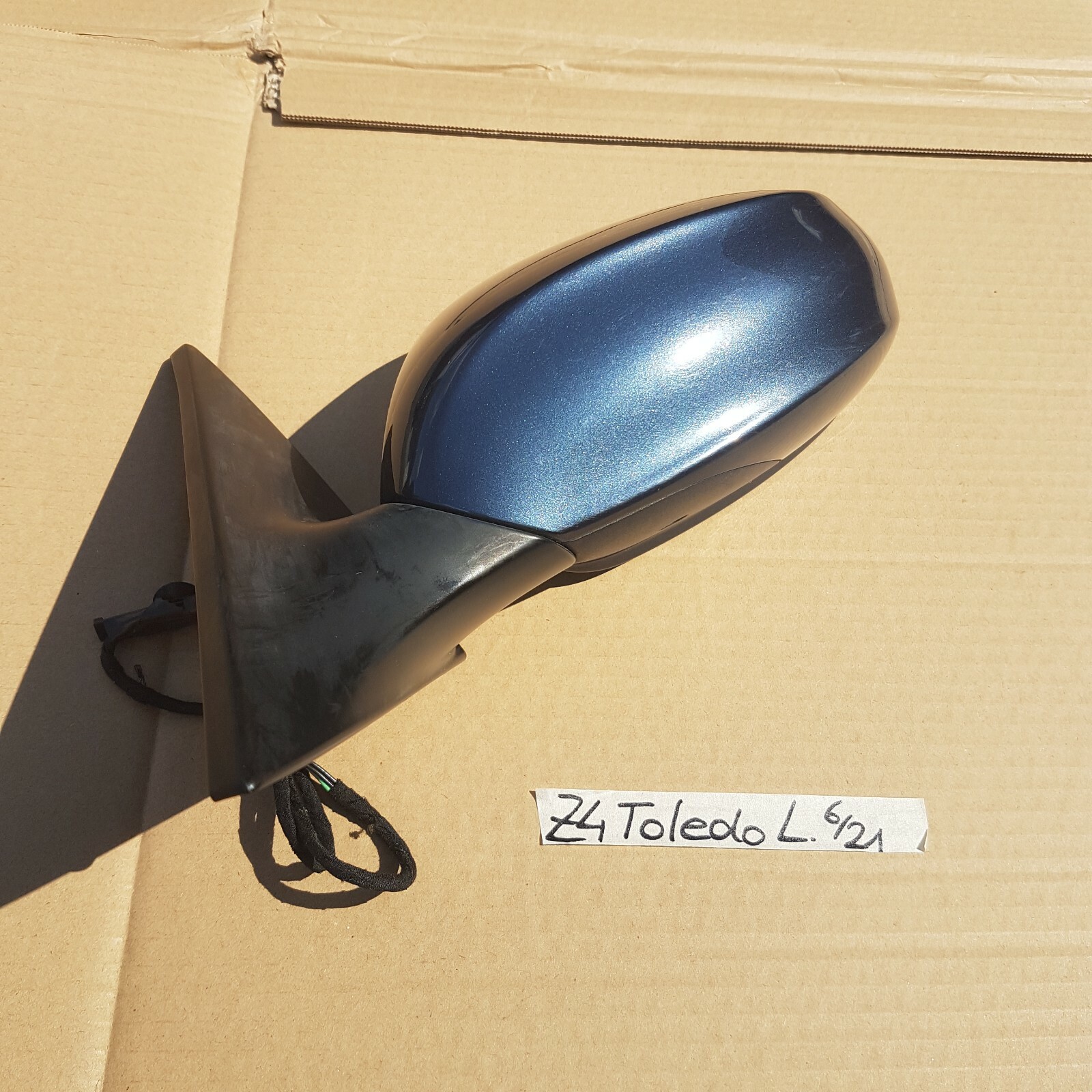 BMW  Z4 E85 E86 Seiten Außen Spiegel rechts ODER links Toledo blau Code 482 – Bild 5