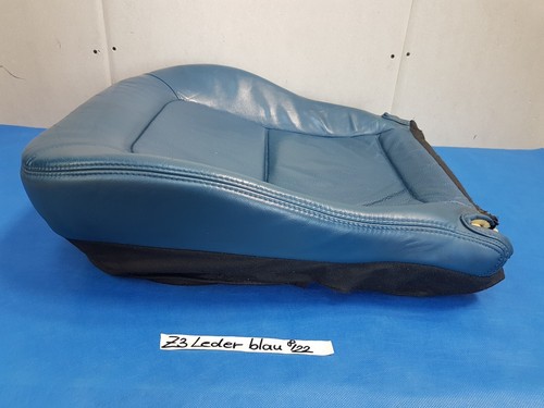 BMW Z3 Roadster Bei Fahrer Sitz Kissen Unterteil Leder blau ohne Sitzheizung  – Bild 2
