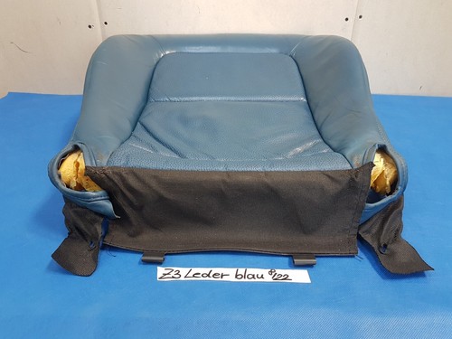 BMW Z3 Roadster Bei Fahrer Sitz Kissen Unterteil Leder blau ohne Sitzheizung  – Bild 5