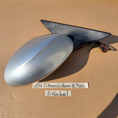 BMW Z4 E85 E86 Seiten Außen Spiegel RECHTS Beifahrer Seite Titan Silber 354 – Bild 4