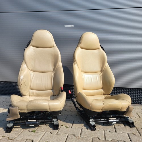 BMW Z3 Roadster Fahrer +  Beifahrer Sport Sitz Leder beige Sitzheizung ABHOLUNG – Bild 1