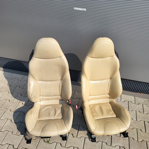 BMW Z3 Roadster Fahrer +  Beifahrer Sport Sitz Leder beige Sitzheizung ABHOLUNG – Bild 2