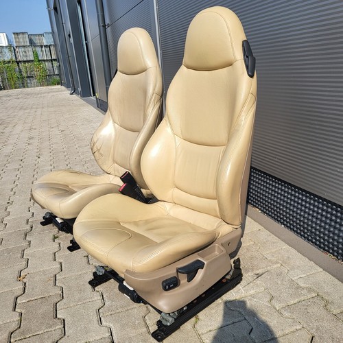 BMW Z3 Roadster Fahrer +  Beifahrer Sport Sitz Leder beige Sitzheizung ABHOLUNG – Bild 3