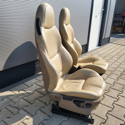 BMW Z3 Roadster Fahrer +  Beifahrer Sport Sitz Leder beige Sitzheizung ABHOLUNG – Bild 4