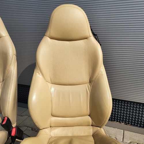BMW Z3 Roadster Fahrer +  Beifahrer Sport Sitz Leder beige Sitzheizung ABHOLUNG – Bild 6