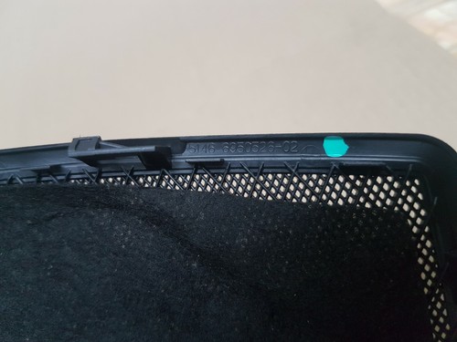 BMW E90 Lautsprecherblende 6950526 Gitter Verkleidung Abdeckung i.d. Hutablage   – Bild 3