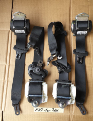 BMW E87 Sicherheitsgurt Set mit Kraftbegrenzer Obergurt Untergurt VORNE HINTEN  – Bild 1