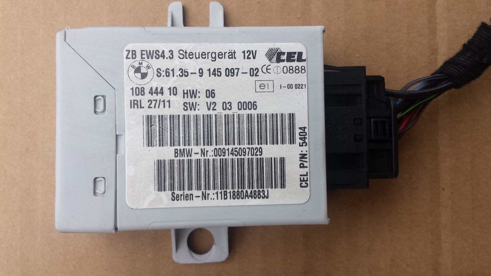 BMW  X3 E83 Motor Steuergerät  Grundsteuergerät 7542471 + EWS + Schlüssel – Bild 3