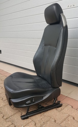 BMW Z4 E85 Fahrer Sitz Leder schwarz elektrisch VORNE LINKS  black leather seat – Bild 4