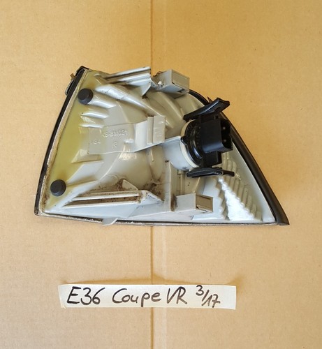 BMW 3er E36 Cabrio Coupe Blinker  Blink Licht Klarglas weiß VORNE RECHTS – Bild 2