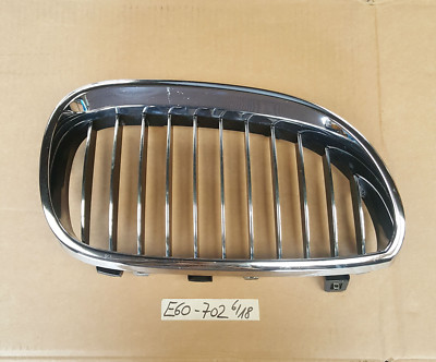 BMW E60 / E61 Kühlergrill Nieren Ziergitter Chrom Rahmen RECHTS 7065702 – Bild 1