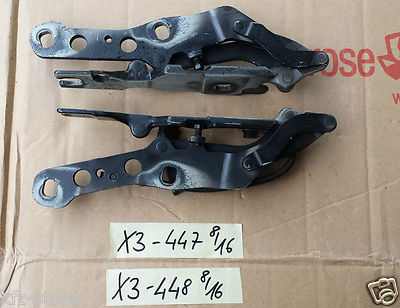 BMW X3 E83 Scharnier Frontklappe Motorhaube rechts + links 3411448 + 3411447 – Bild 1