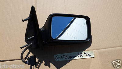 VW Golf 3 / Golf III Außenspiegel Spiegel Seitenspiegel RECHTS grau metallic – Bild 2