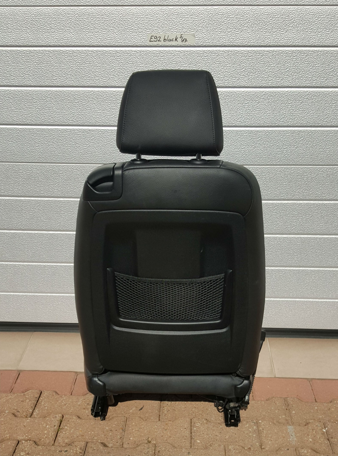 BMW E92 E93 Fahrer Sitz elektrisch Leder Dakota schwarz + Gestell  + Airbag – Bild 7