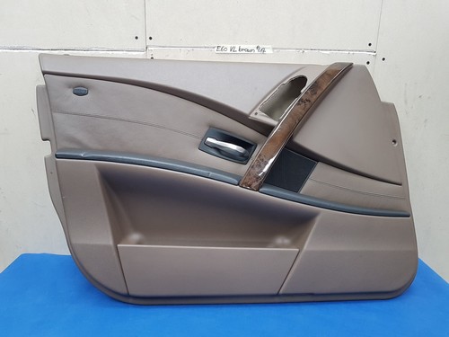 BMW E60 E61 Türverkleidung VORNE LINKS Leder Dakota Trüffel braun  ABHOLUNG – Bild 1
