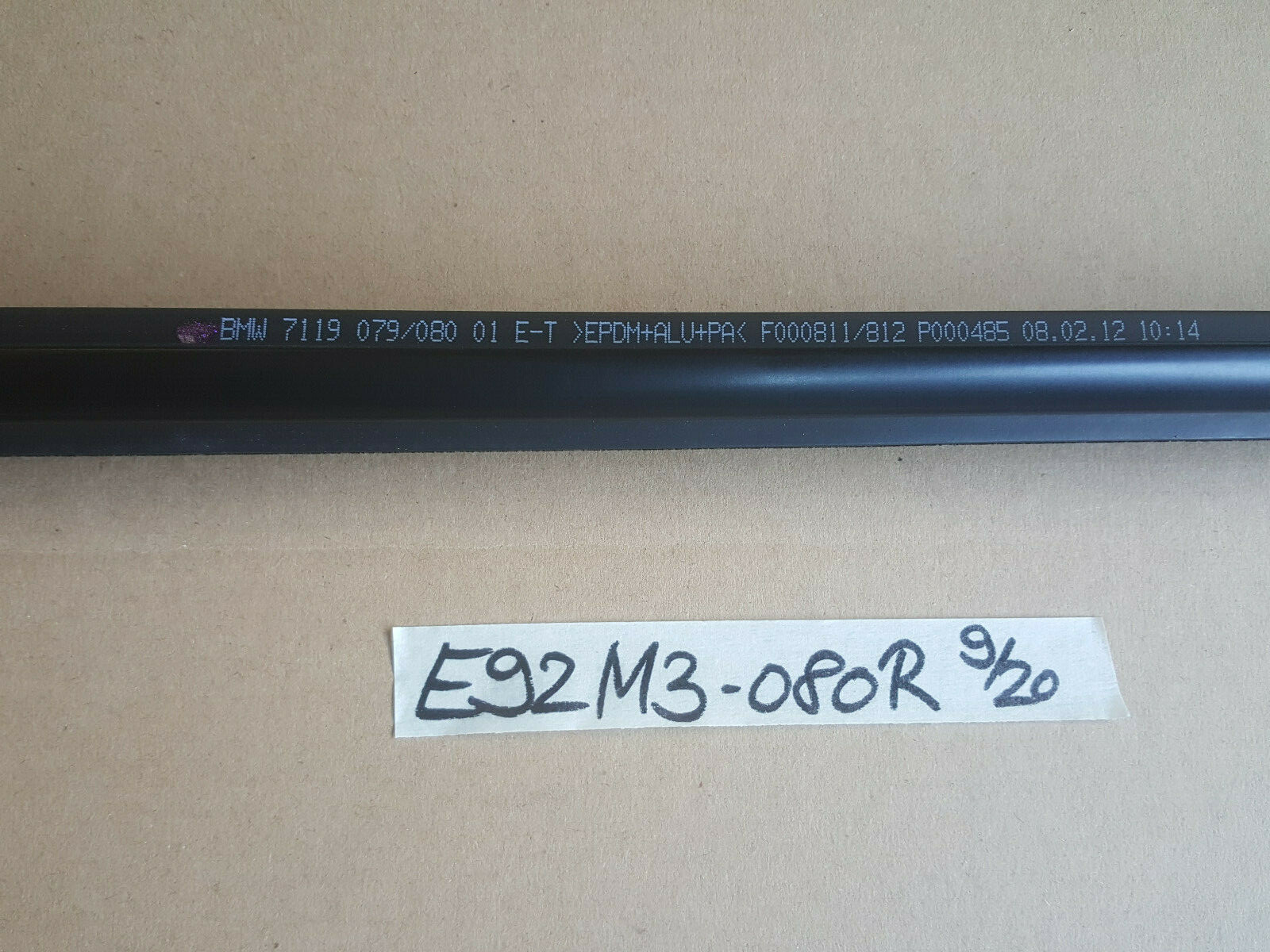 BMW E92 Schaftleiste 9079080 Fenster Tür Dichtung RECHTS Schachtabdichtung  – Bild 4