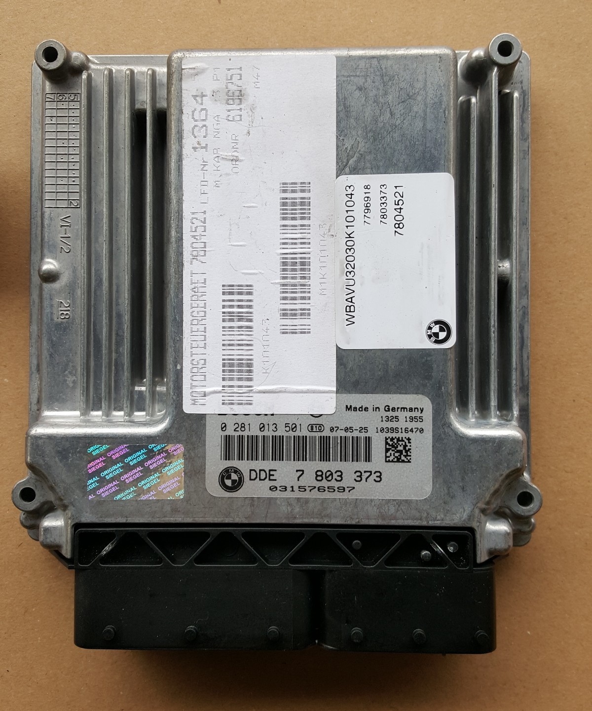 BMW E90 E91 DDE Motor Steuergerät 7803373 Modul Türschloss Schlüssel ABHOLUNG – Bild 3