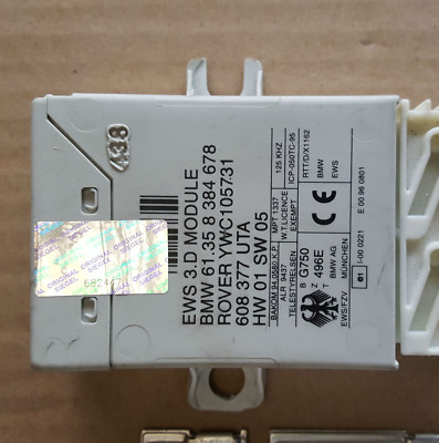 BMW Z3 Motorsteuergerät 1438877 + EWS Modul 8384678 + Schlüssel + Zünd Schloss