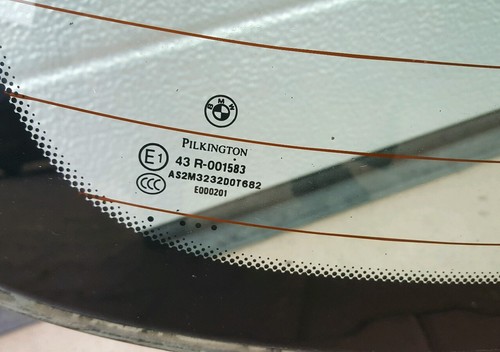 original BMW E90 Limousine beheizte Heckscheibe Fenster Glas Scheibe Hinten  – Bild 2