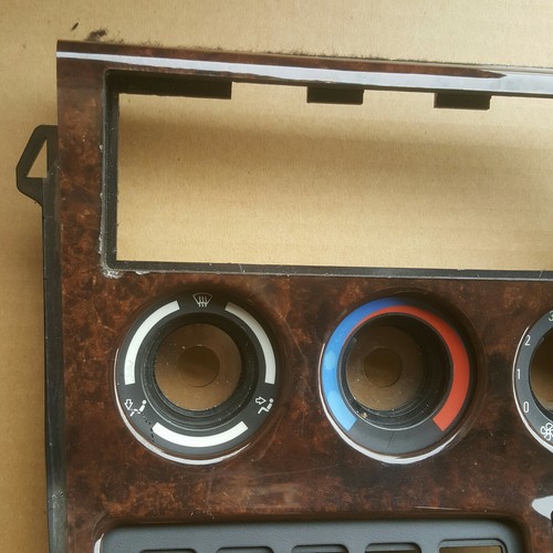 BMW Z3 Mittelkonsole Klima Blende Holz Optik 8410710 + Digital Uhr Vorrichtung 