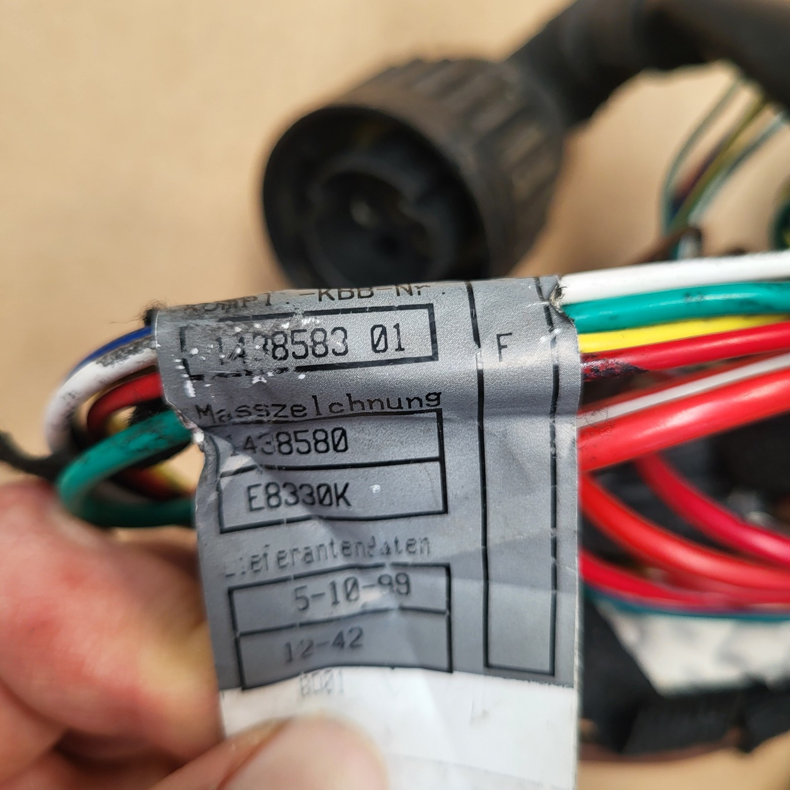 BMW Z3 Kabelbaum Motor Zündmodul 1438583 Motor Kabel Stecker M43 / 87 Kw 118 PS – Bild 7