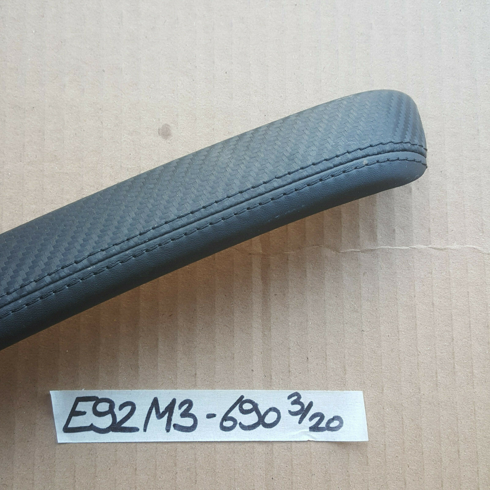BMW E92 M3 Dekorleiste Zier Leiste Leder Carbon Seitenverkleidung RECHTS 8036690 – Bild 2