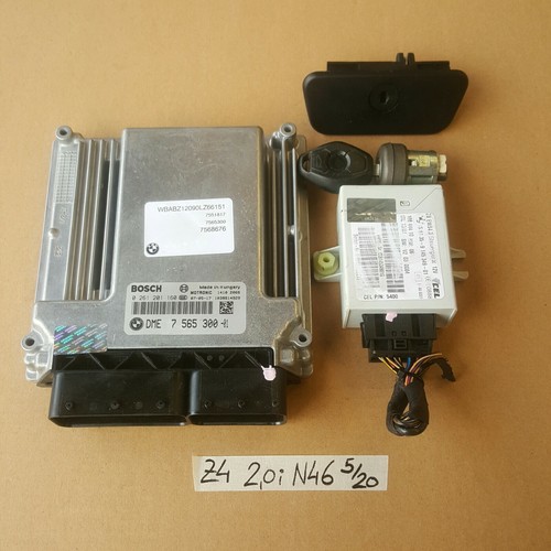 BMW Z4 E85 Steuergerät N46 Motor 7565300 EWS Modul 9145349 Zündschloss Schlüssel