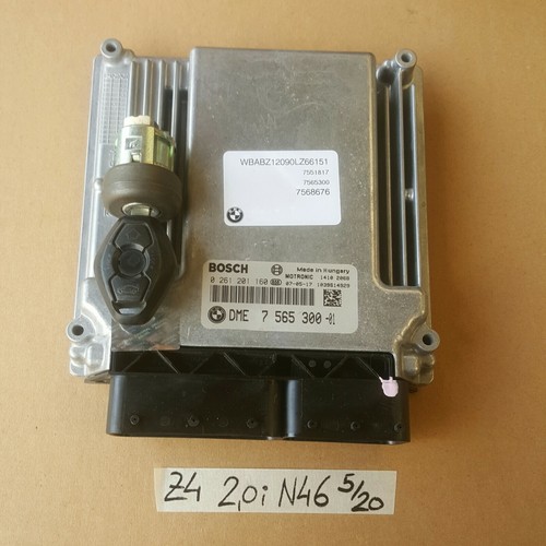 BMW Z4 E85 Steuergerät N46 Motor 7565300 EWS Modul 9145349 Zündschloss Schlüssel
