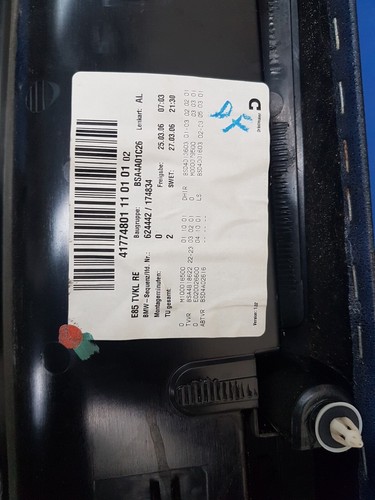 BMW Z4 E85 E86 Beifahrer Türverkleidung RECHTS Leder Oregon rot schwarz