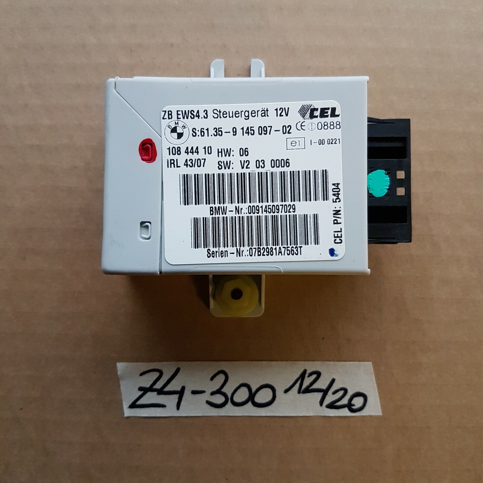 BMW Z4 E85 Motor Steuergerät DME Bosch 7565300 + EWS Modul 9145097 + Schlüssel