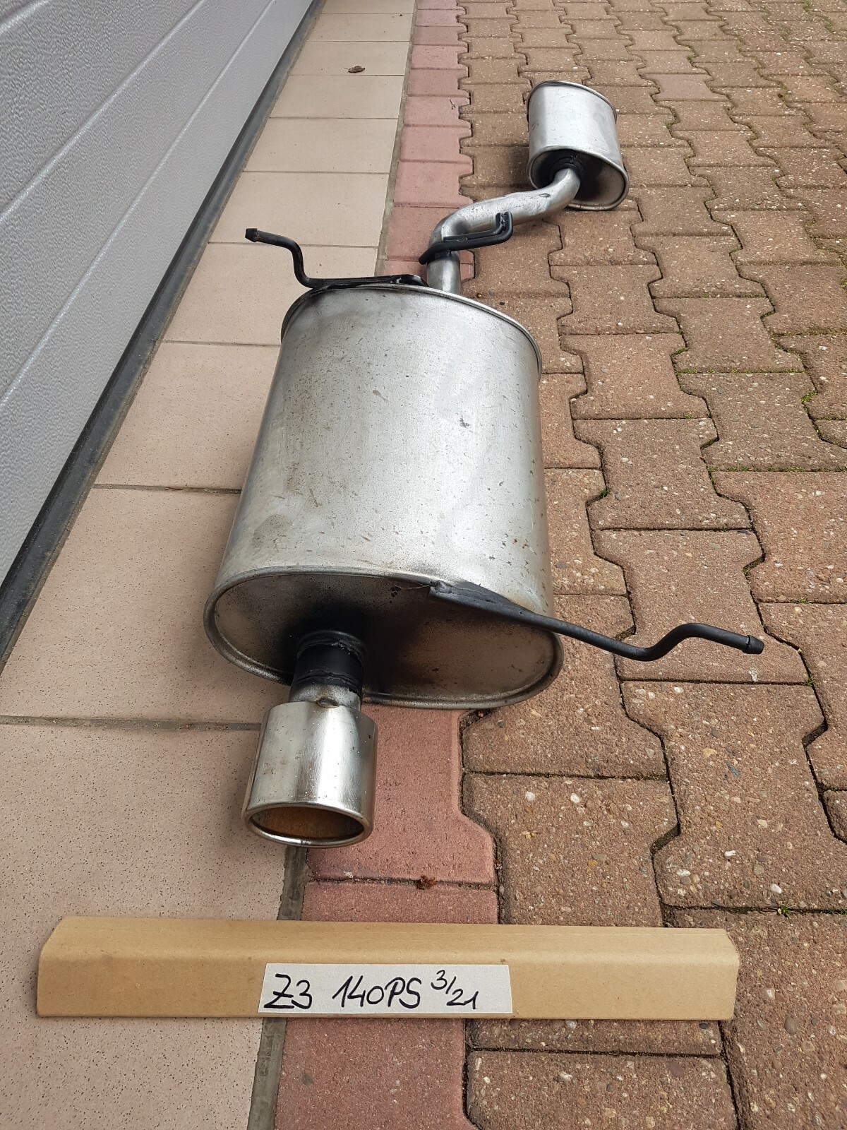 BMW Z3 Roadster Auspuff Endschalldämpfer Endtopf + Mittelschalldämpfer 140 PS – Bild 1