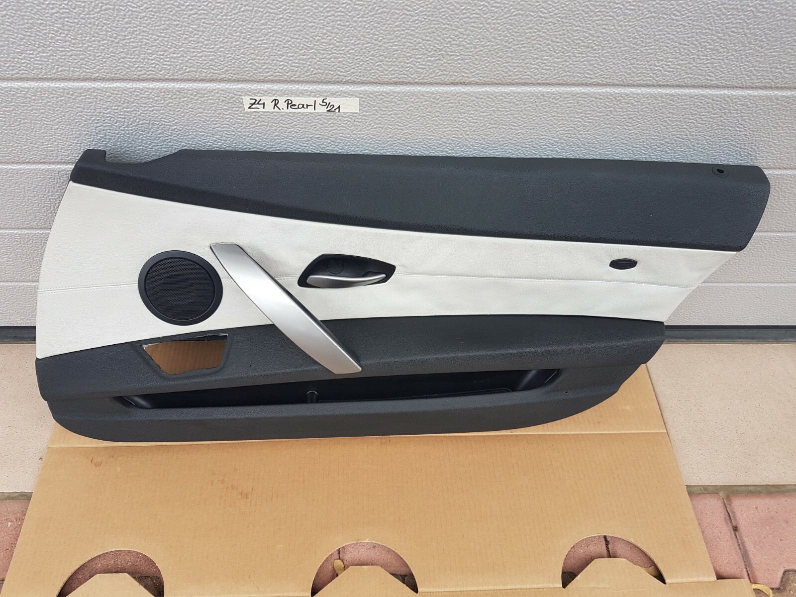 BMW Z4 E85 E86 Tür Verkleidung Türtafel Leder Pearl grau RECHTS Beifahrer Seite