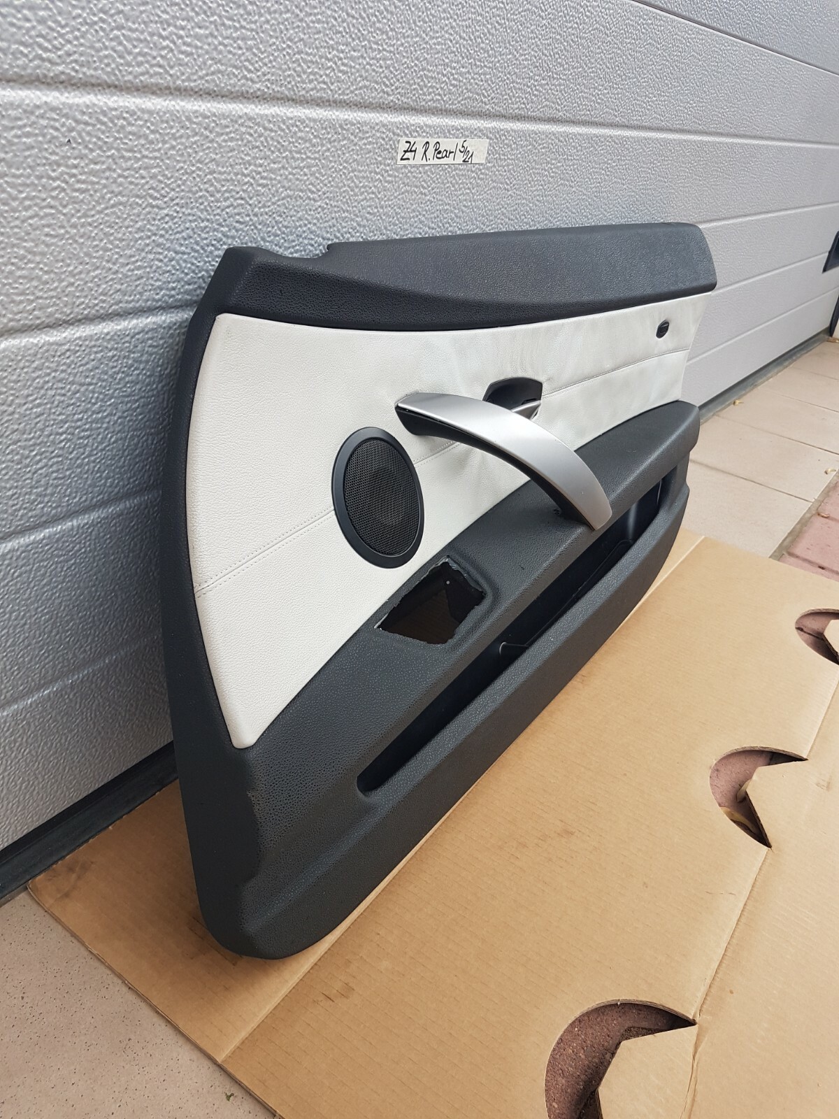 BMW Z4 E85 E86 Tür Verkleidung Türtafel Leder Pearl grau RECHTS Beifahrer Seite