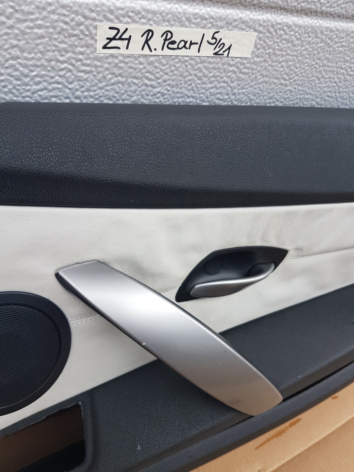 BMW Z4 E85 E86 Tür Verkleidung Türtafel Leder Pearl grau RECHTS Beifahrer Seite