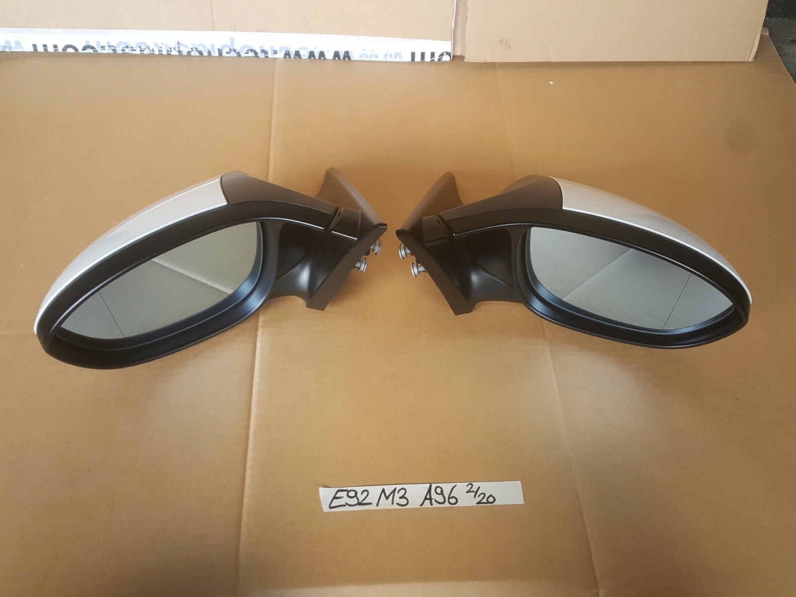 BMW E92 E93 M3 Seiten Außen Spiegel VORNE RECHTS + LINKS WEISS ABHOLUNG – Bild 3